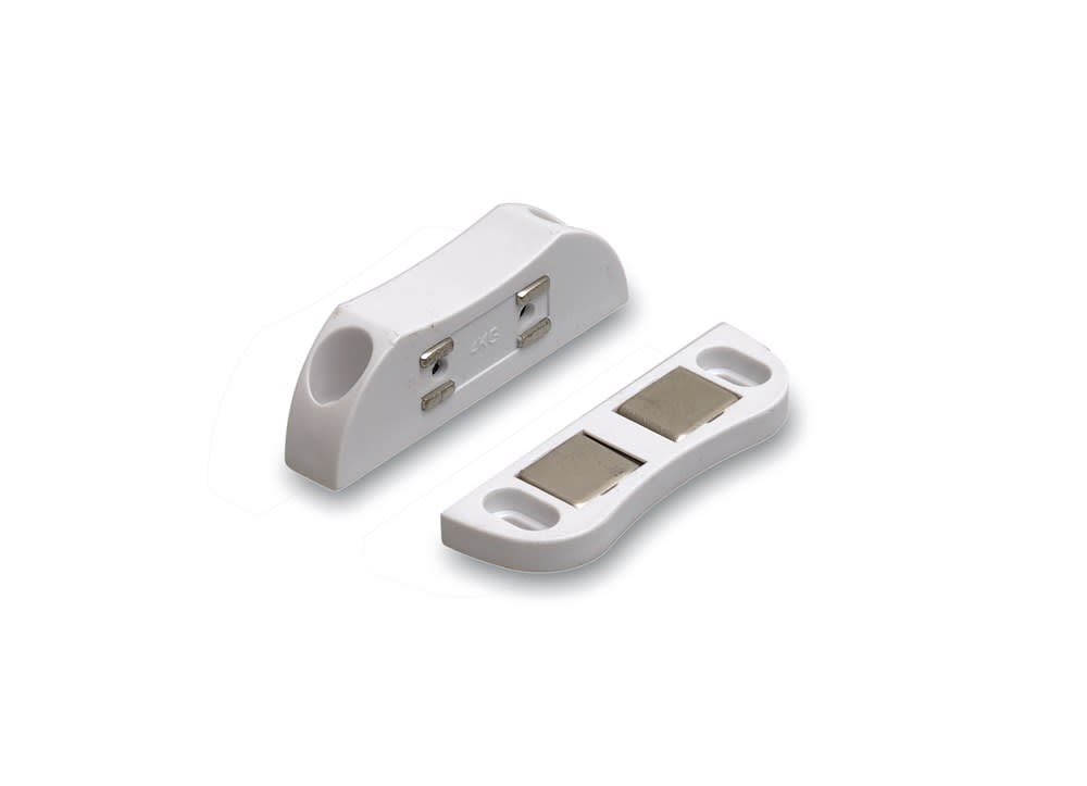 DX Magneetsnapper MC 9602B 6kg Wit Slagvast Kunststof Opschroevend