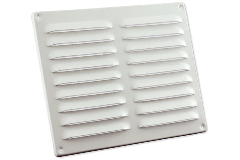 Schoepenrooster 250x200mm Aluminium Wit