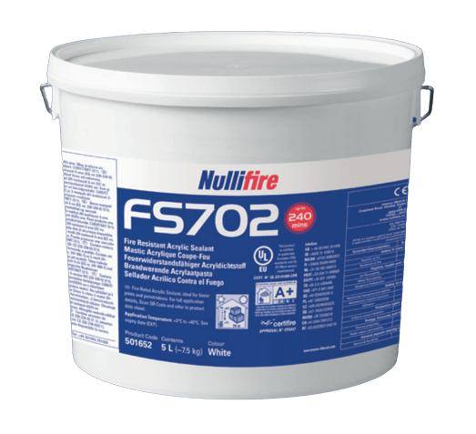 Nullifire FS702 Acryl Pasta 5L Wit Brandwerend