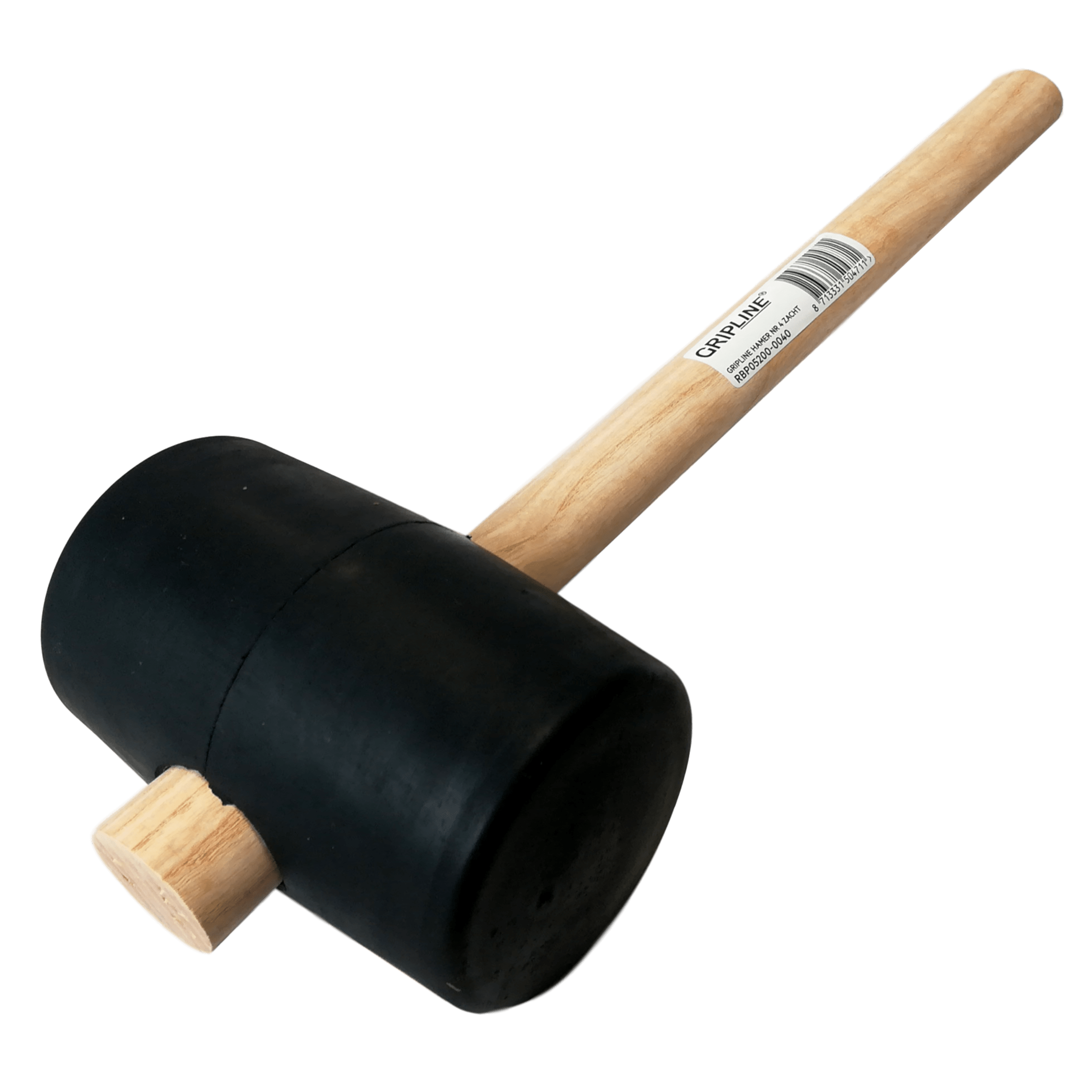 Gripline Rubberhamer Nr. 4 Zacht Zwart