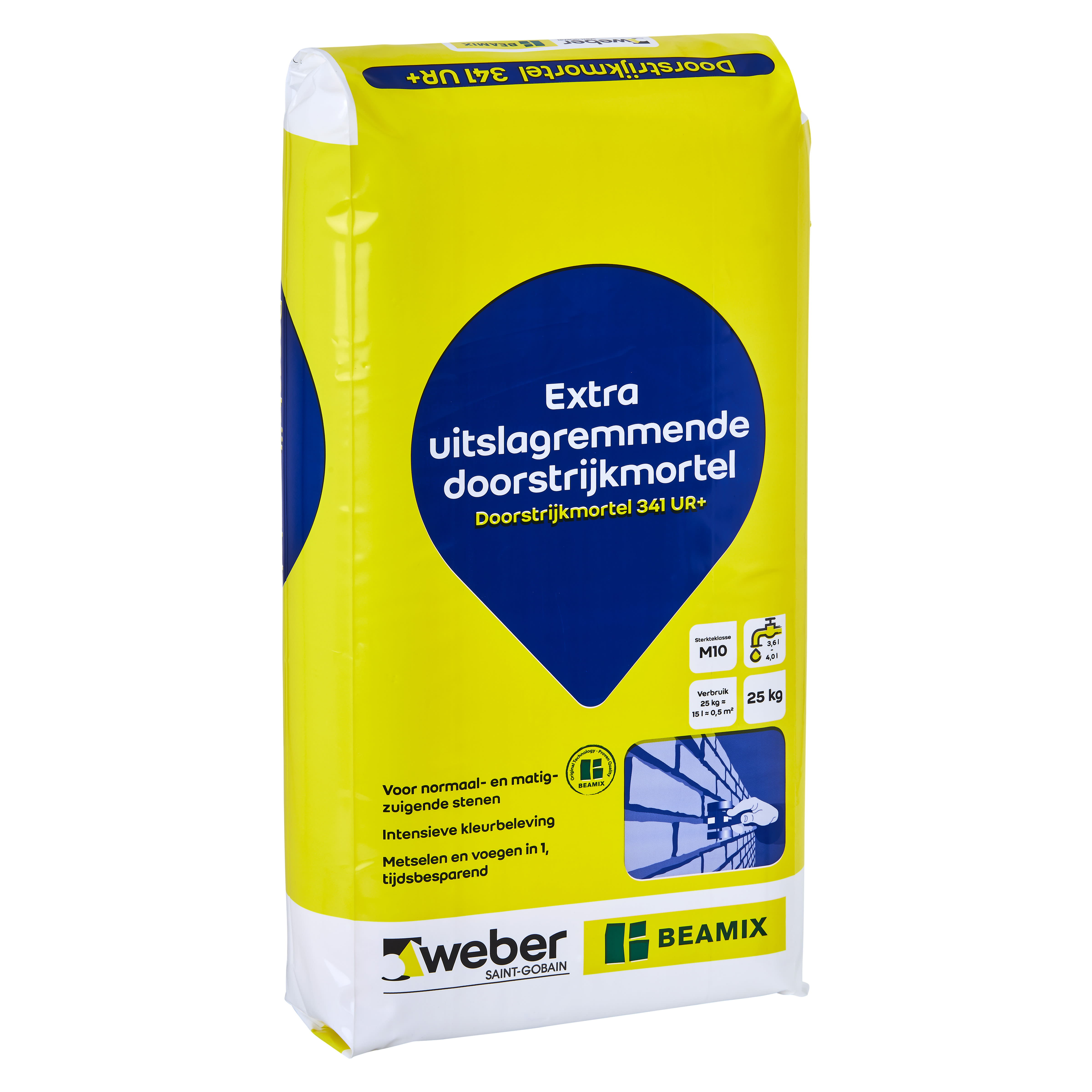 Product afbeelding voor Weber Beamix Doorstrijkmortel 341-2773 25kg Grijs