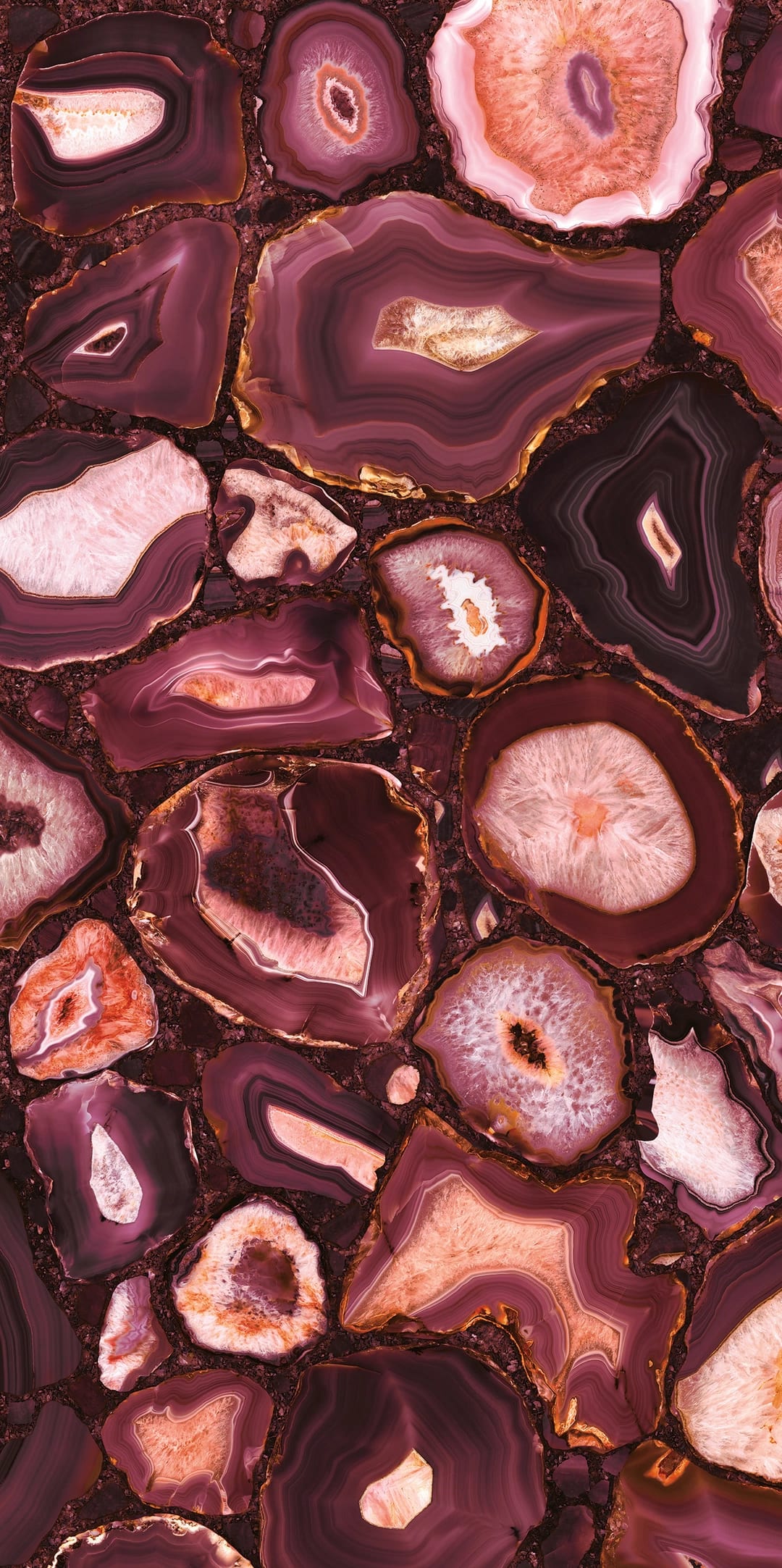 Decortegel Mystic Luxe Claret_Gold 60x120cm 6mm Glanzend Gerectificeerd