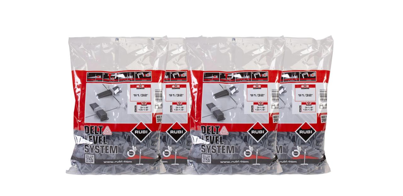 Rubi Clip Delta Levelling Systeem 1mm Tegeldikte 3-12mm 2400st