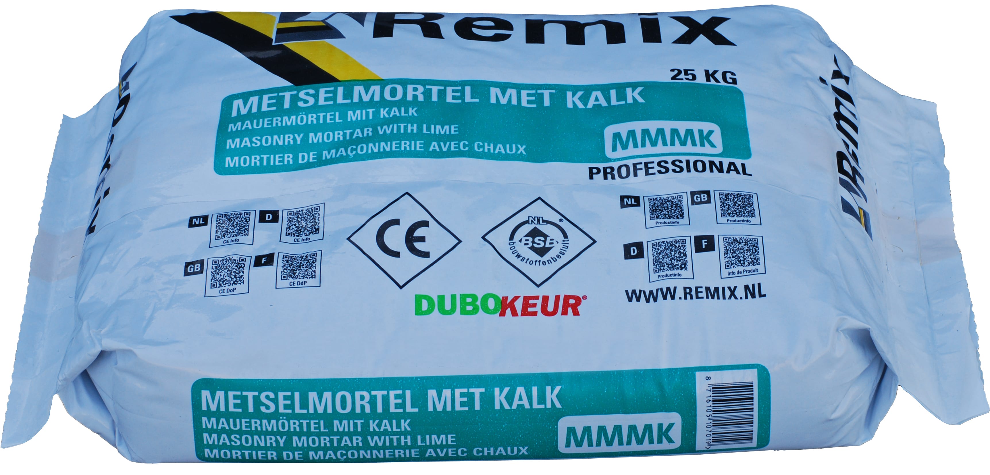 Product afbeelding voor Remix Metselmortel Met Kalk M5 25kg