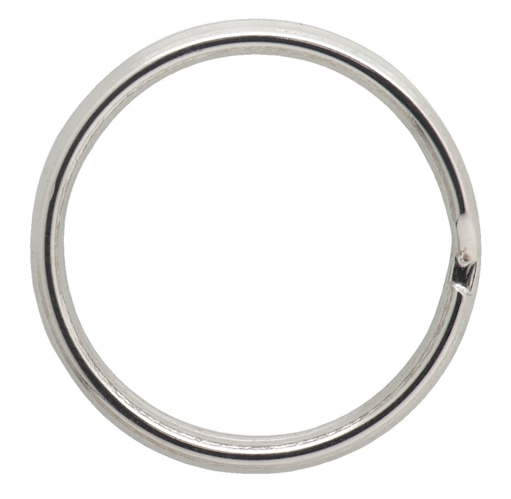 DX Sleutelring 25mm Vernikkeld