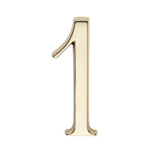 Skantrae Huisnummer Messing Nr 1 Titanium