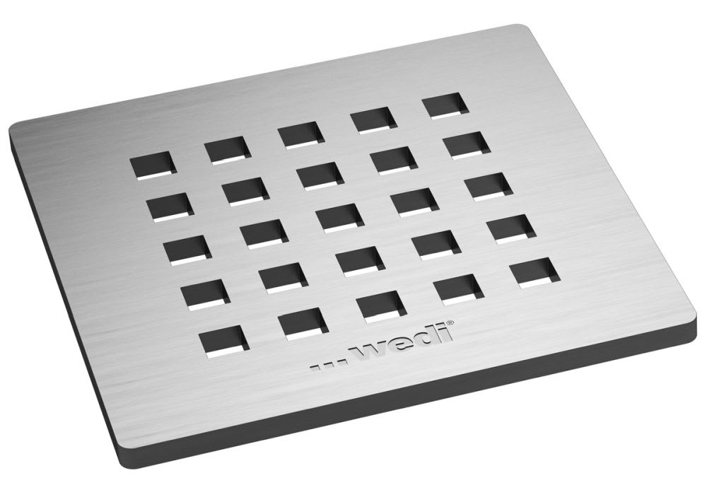 Wedi Fundo Afvoerrooster 5.1 115x115x5mm Vierkant Massief