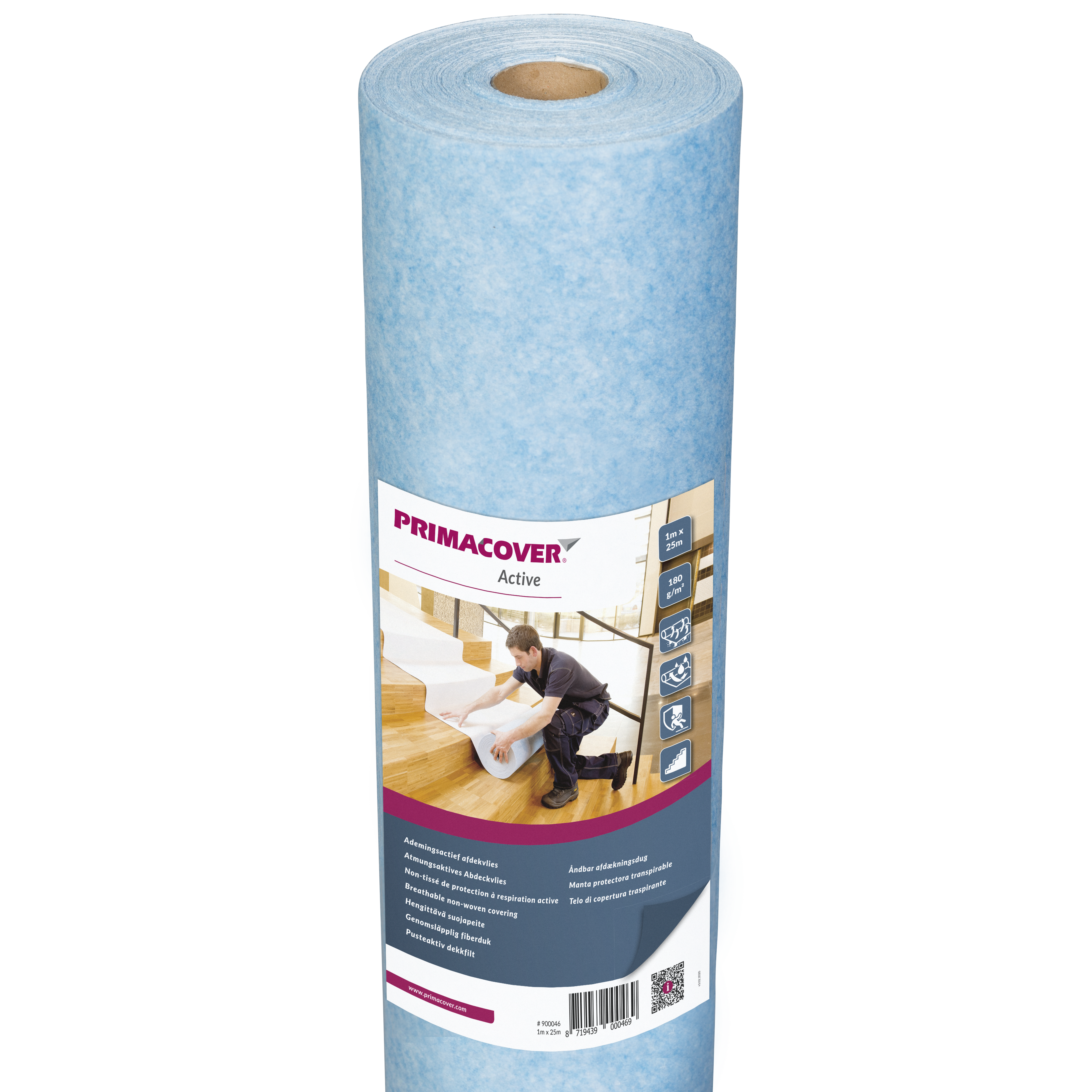PrimaCover Afdekvlies Active 1x25m Blauw Ademingsactief