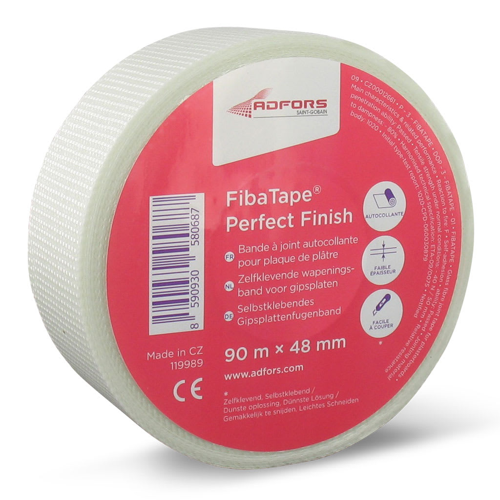 TechnoTape Glasvezeltape FibaTape Perfect Finish 48mm 90m Wit
