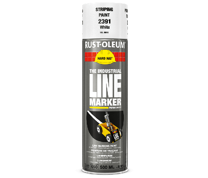 Rust-Oleum Hard Hat Markeerverf 2391 500ml Wit