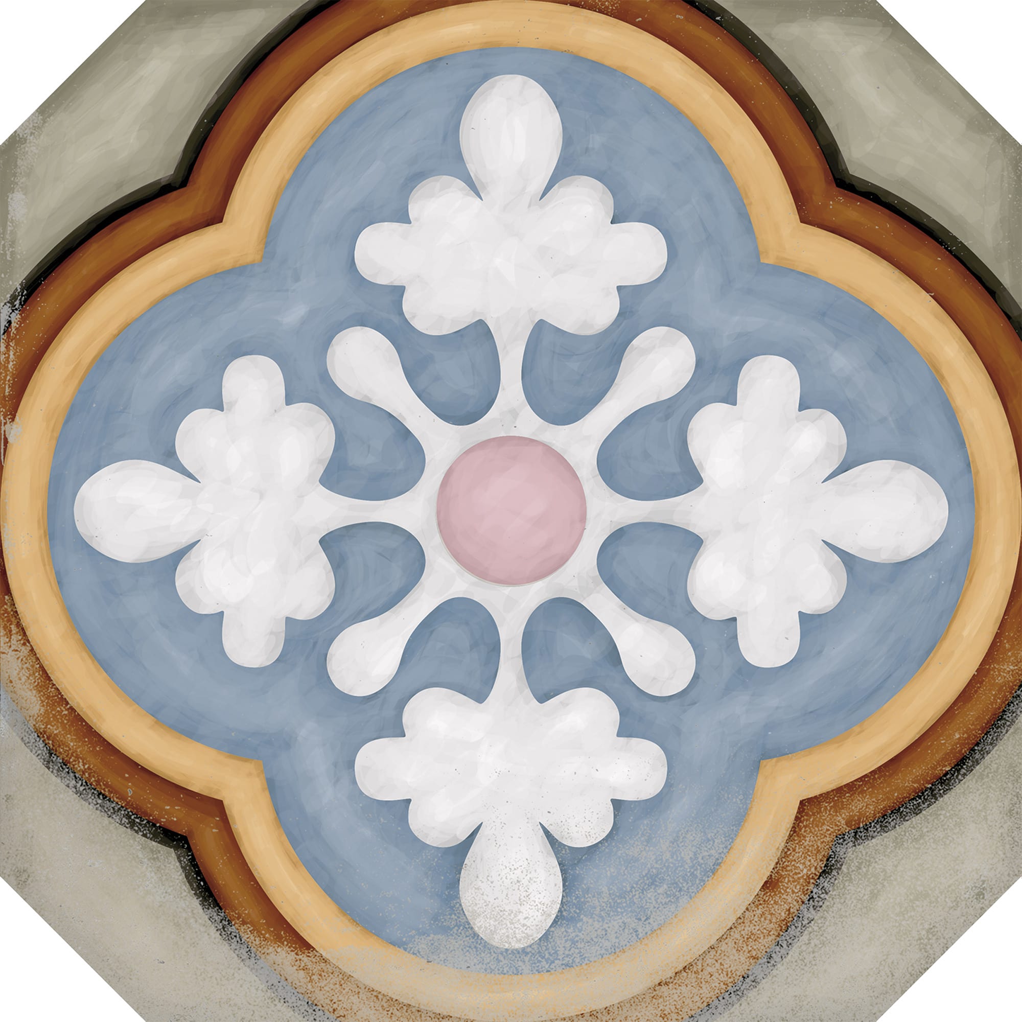 Product afbeelding voor Decortegel Vodevil Musichalls Multi. 20x20cm 8mm Mat R9