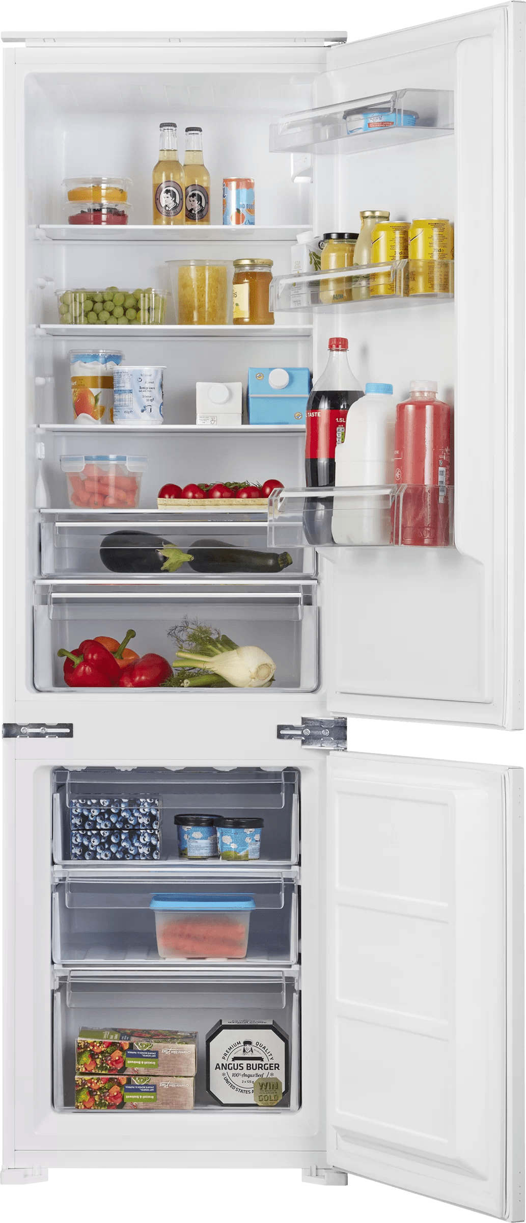 Product afbeelding voor Etna Inbouw Koel-Vriescombinatie 178cm Sleepdeursysteem Wit KCS5178