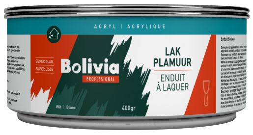 Product afbeelding voor Bolivia Lakplamuur Acryl 400 gram