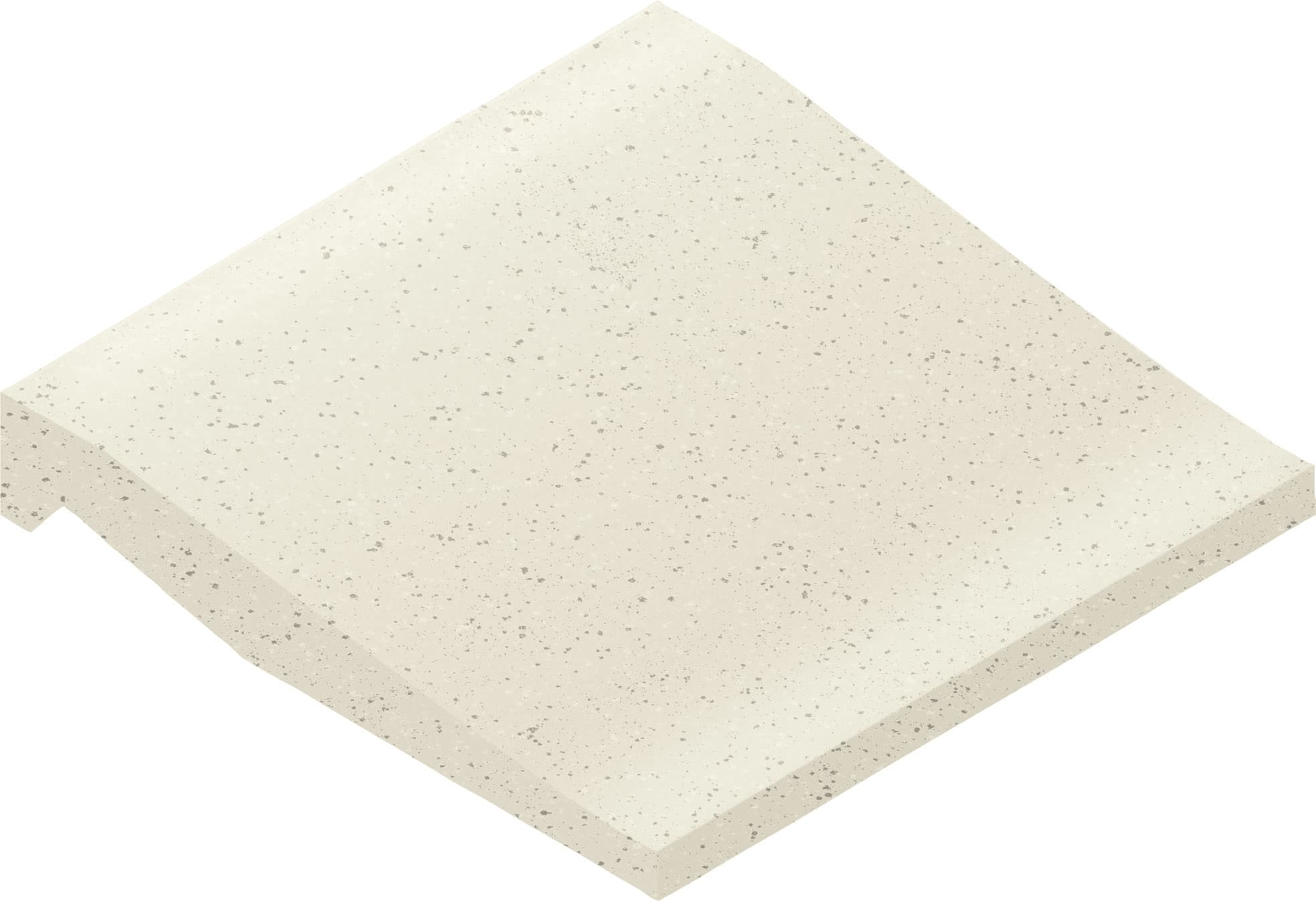 Product afbeelding voor Villeroy & Boch Douchebakplint Pro Architectura 3.0 Cream White 10x10cm Mat R10 2607C4110010
