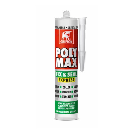 Griffon Poly Max Fix & Seal Express 300gr Transparant