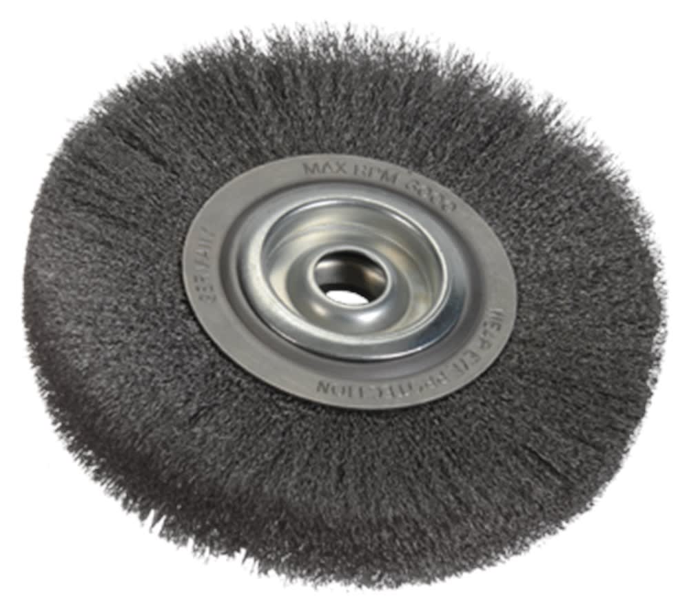 Flexovit Staaldraadborstel Rond 36tands 125x24x20mm Gegolfd