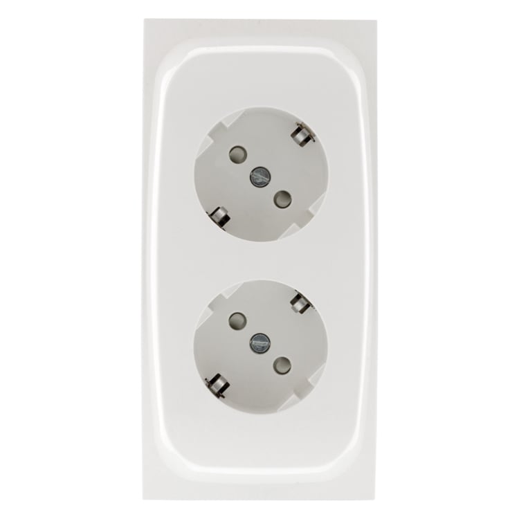 Attema K40 Contactdoos 2-Voudig Polarwit