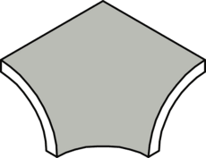 Villeroy & Boch Binnenhoek Pro Architectura 3.0 Pool System Secret Grey 9x9cm Mat 3165C3600010