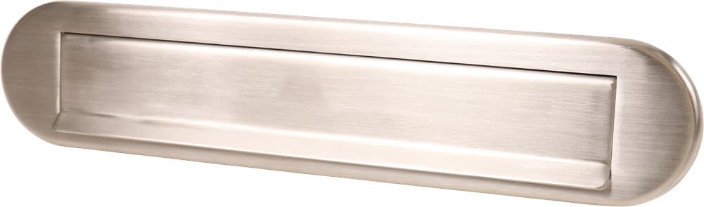 Oxloc Briefplaat Apeldoorn Ovaal Buitendraaiend RVS F1 Met Veer