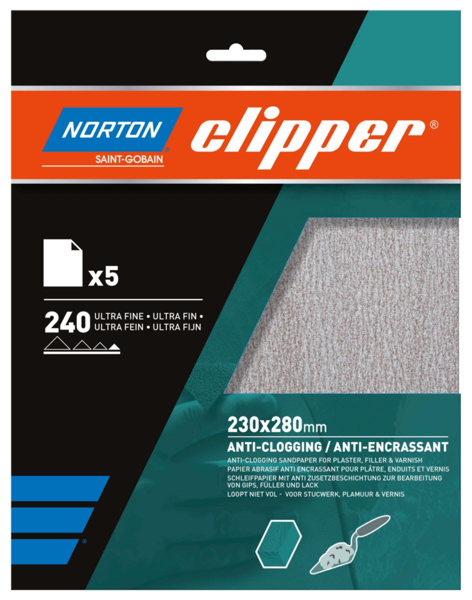 Clipper Schuurvel A275 K240 230x280mm No-Fill