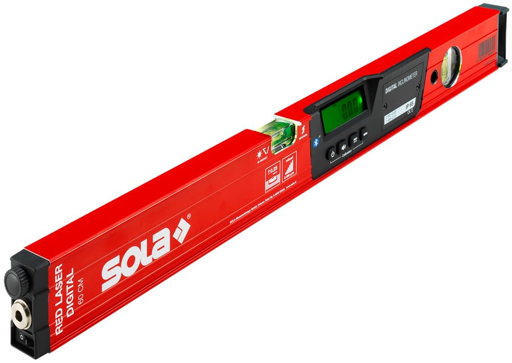 Sola Laserwaterpas RED 60 Elektronisch Digitaal Met Bluetooth