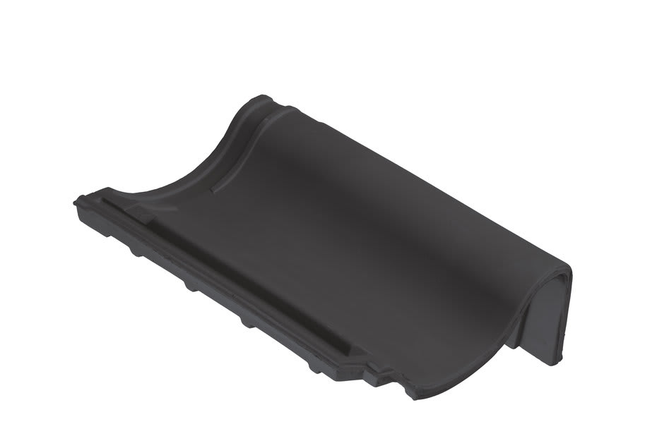 Monier OVH 206 Gevelpan Rechts Blauw Gesmoord