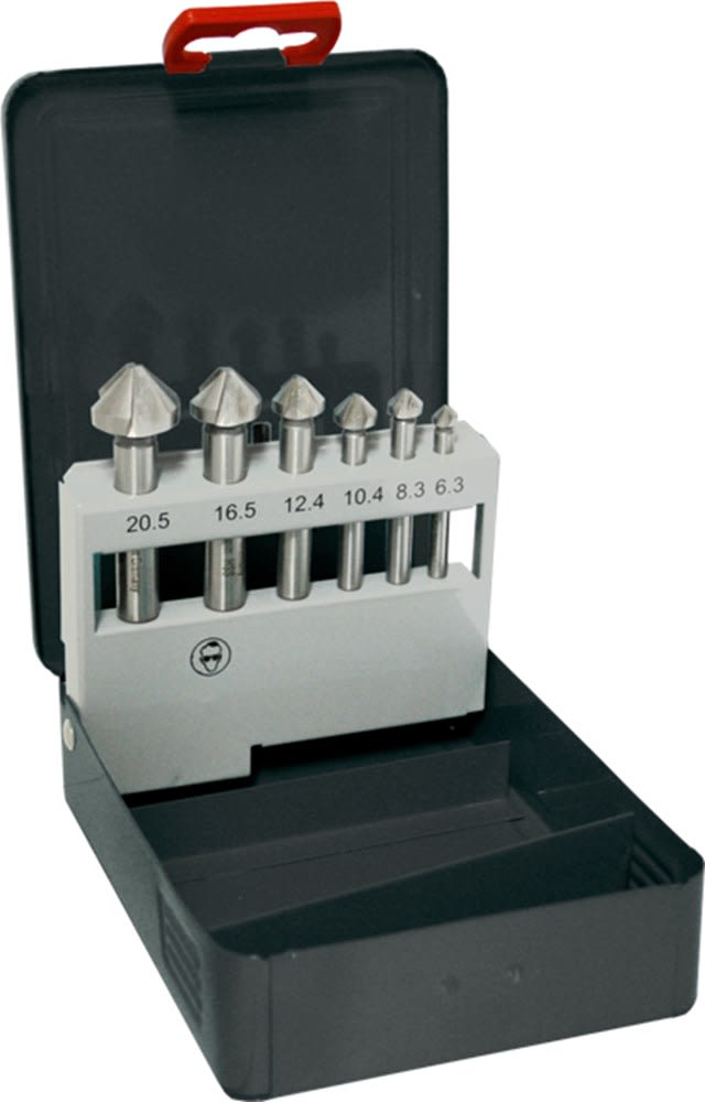 Kelfort Verzinkborenset 6.3-20.5mm HSS 6-delig In Cassette