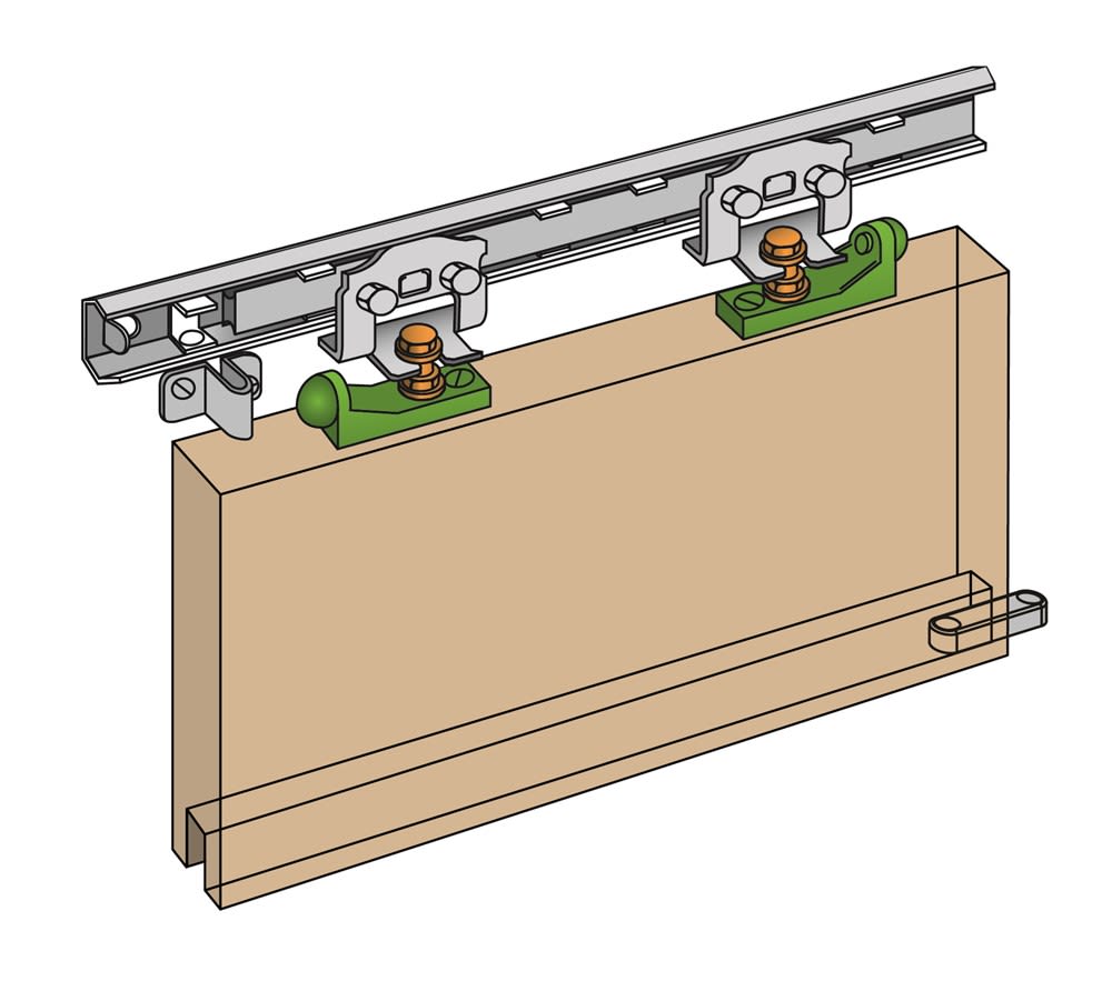 Henderson Schuifdeurbeslag S6 Marathon 1200-1500mm 90kg