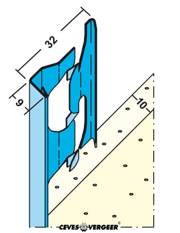 Stucstopprofiel 1211 10mm 260cm