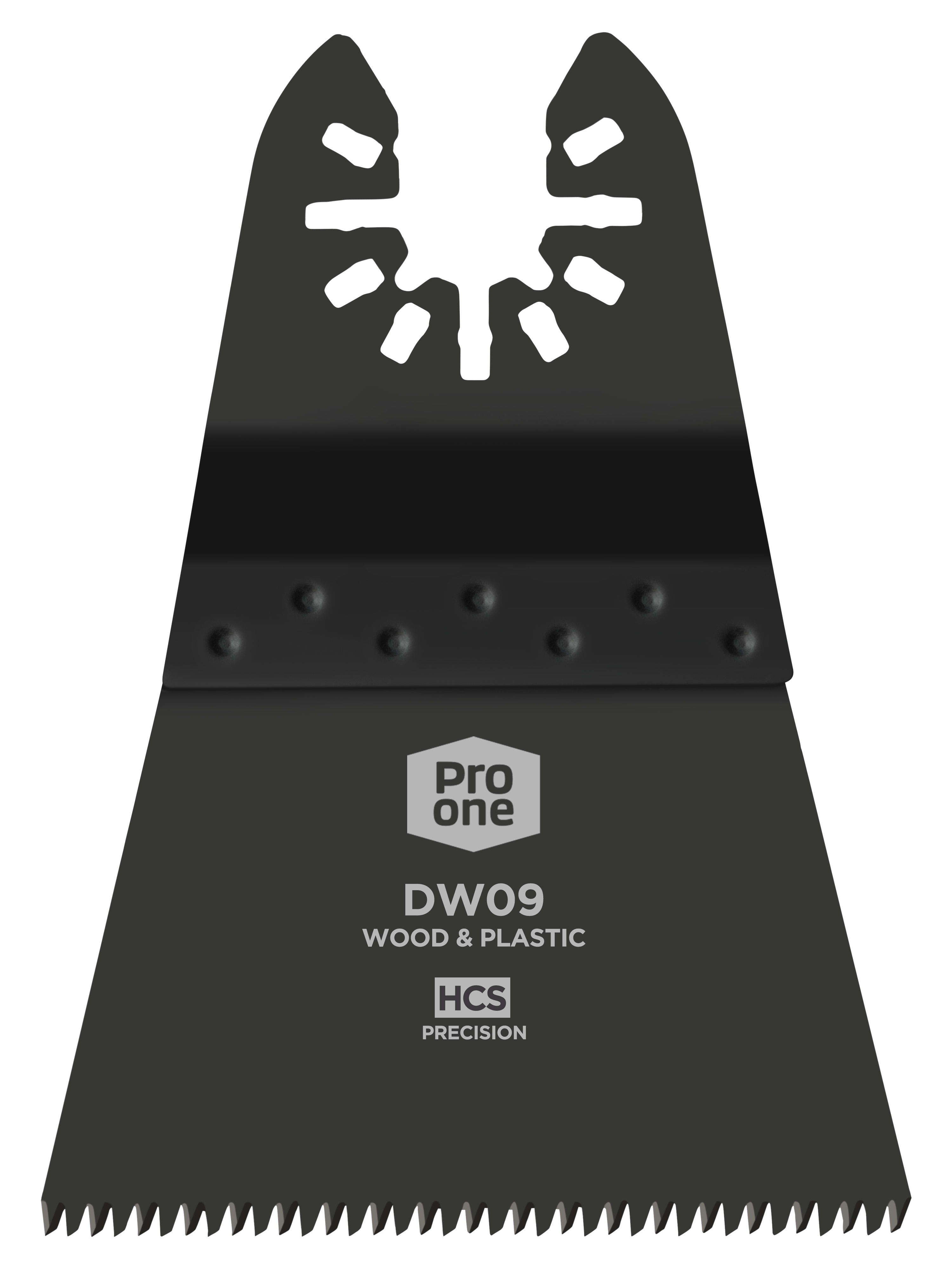 ProOne Multitoolzaagblad DW09 68x42mm HCS 14Tpi Precision 5st