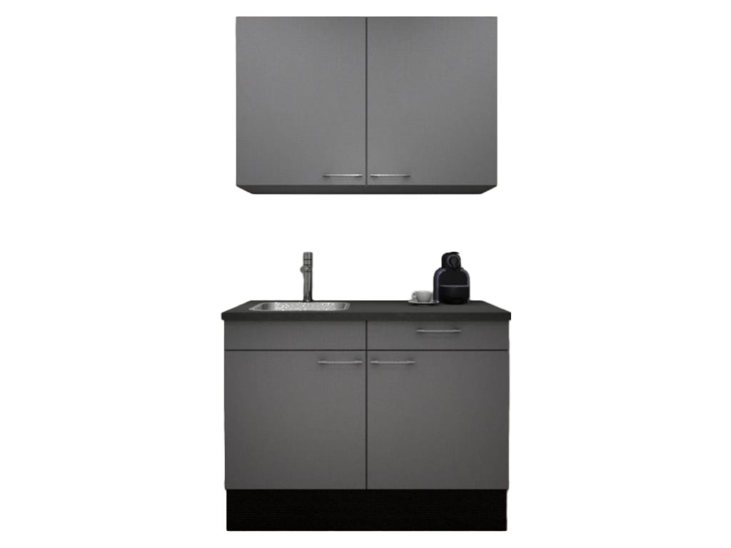 Procasa Keuken 120cm Compleet Grey Spoelbak Links
