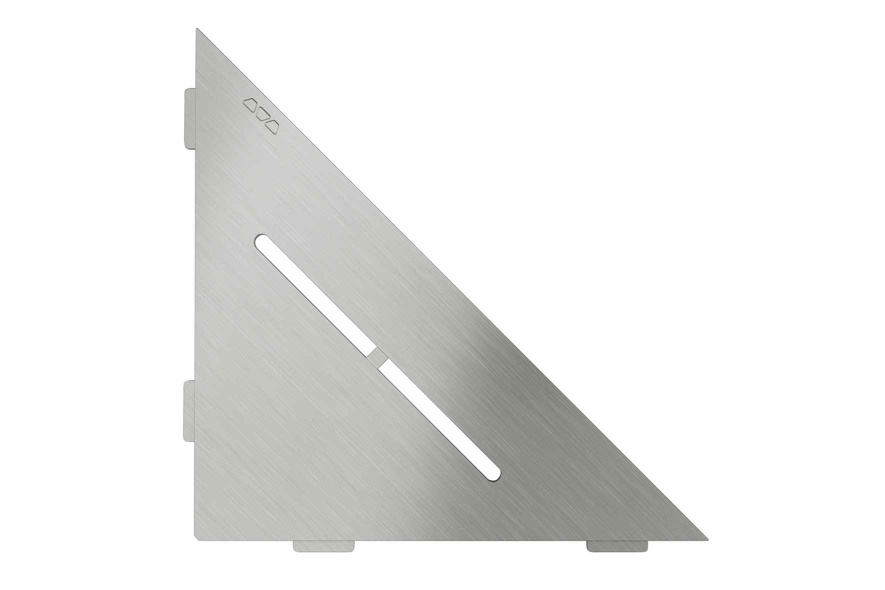 Schlüter SHELF-E-S1 Planchet 210x210mm Design Pure RVS Geborsteld SES1D7EB