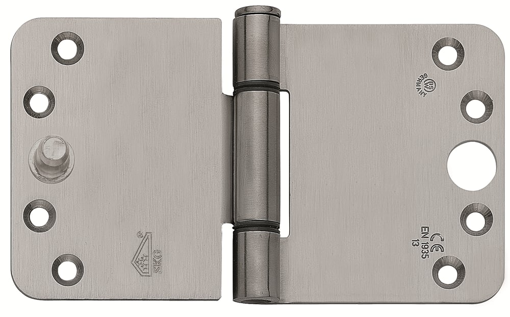 BSW Glijlagerscharnier 818 89x152x3mm Allround Met Ronde Hoek VH RVS