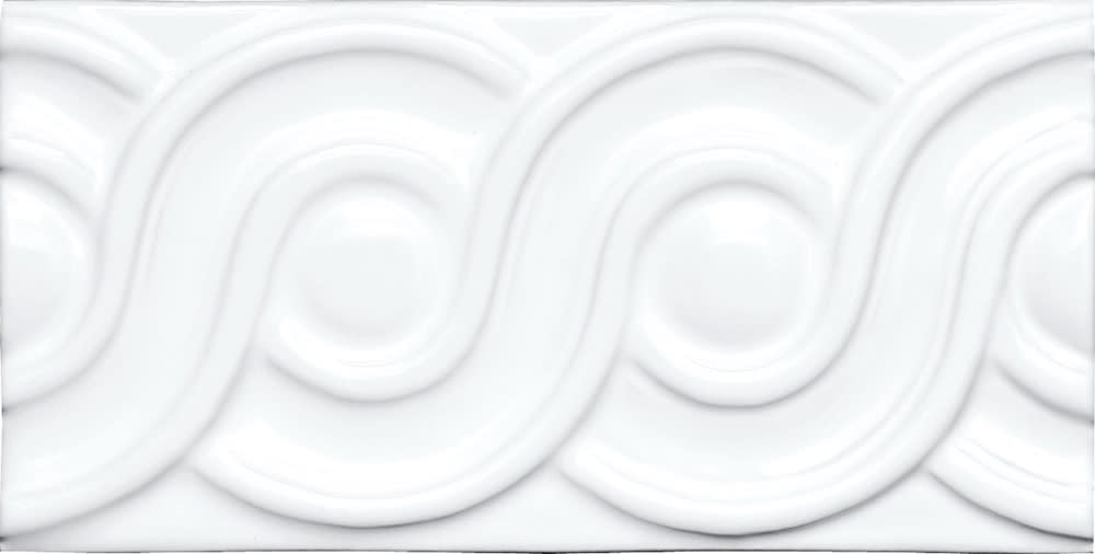 Strip Neri Relieve Clasico Blanco Z 7,5x15cm Glanzend