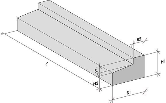 Holonite Buitendeurdorpel 115x70x45mm 120cm Antraciet Nr.7