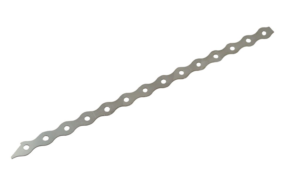 GB Lijmkoppelstrip 300x20x0,5mm Novo RVS A4 250st 21220