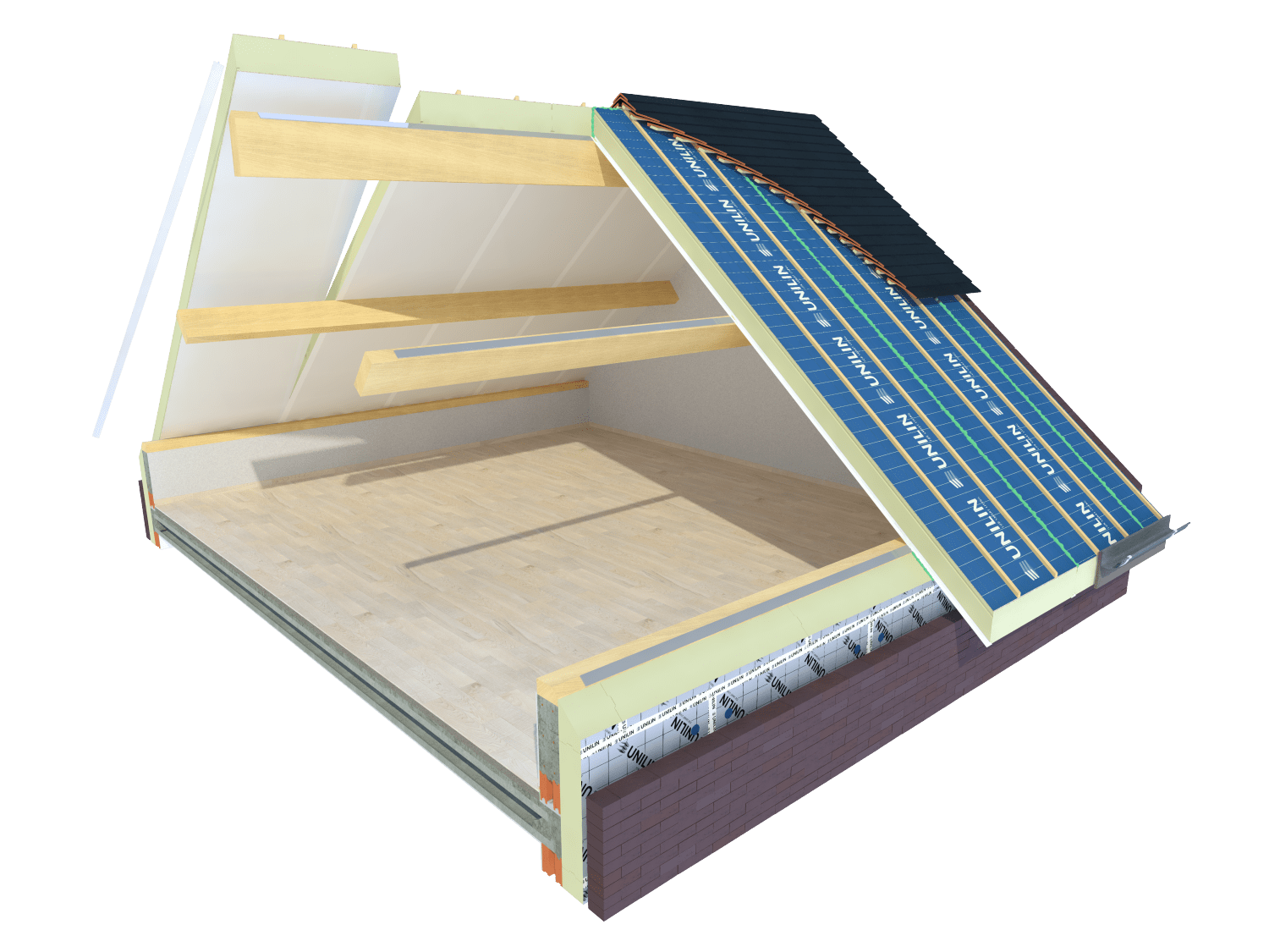 Product afbeelding voor Unilin Roof SW Light 5mm 102cm Rc=6,3 CB White