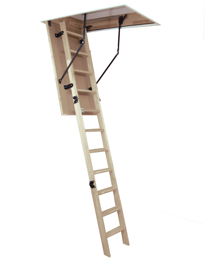 Altrex Zoldertrap Woodytrex Budget 120x60cm Inklap 3-Delig