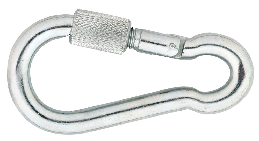 DX Karabijnhaak 60x6mm M/Schroef RVS A4