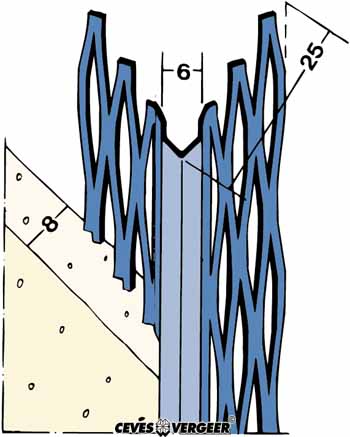 Hoekbeschermer 2209 260cm 8mm RVS