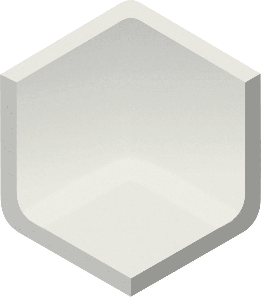 Product afbeelding voor Villeroy & Boch Binnenhoek Pro Architectura 3.0 Neutral White 5x5cm Mat 3578C3000010