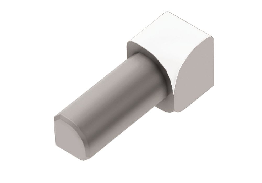 Schlüter RONDEC-AC Binnenhoek 90 Graden 8mm Alu Met Kleurcoating Zuiver Wit ID/RO80BW