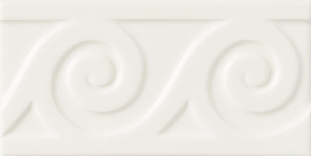 Strip Neri Relieve Mar Biscuit 7,5x15cm Glanzend