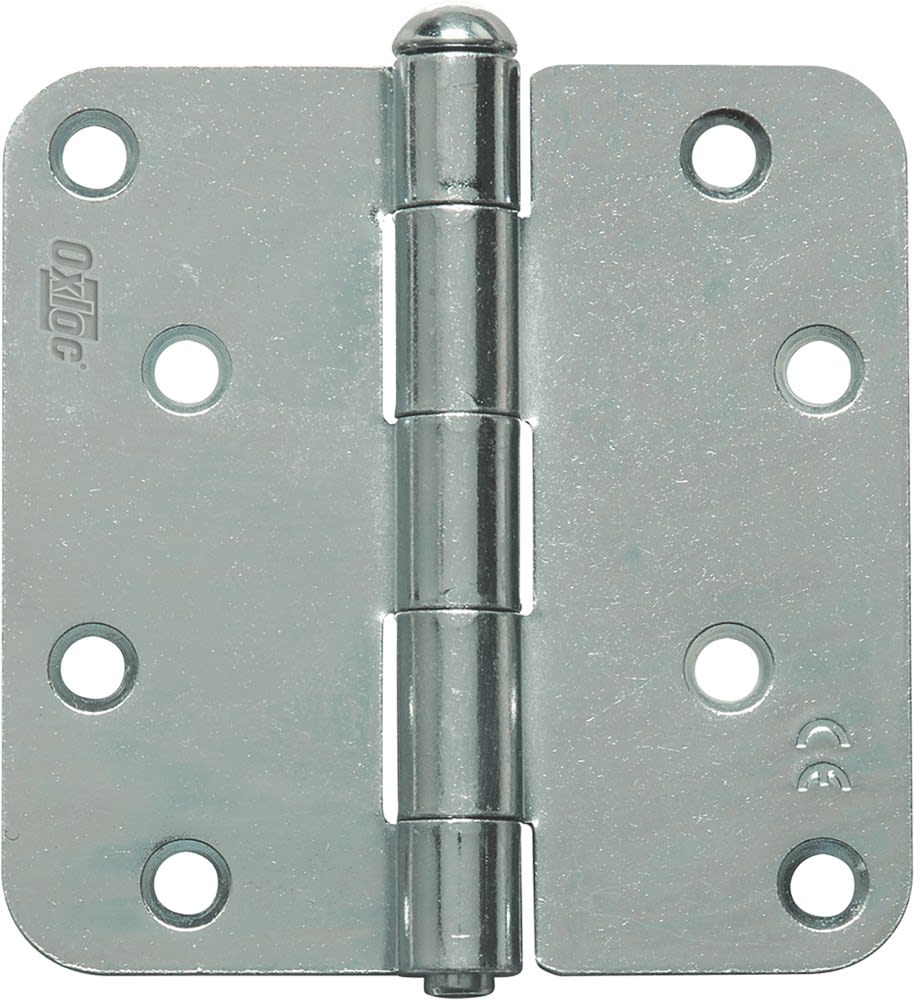 Oxloc Scharnier Ronde Hoeken 89x89mm Elektrolytisch Verzinkt 1st