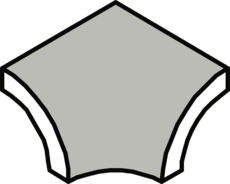 Villeroy & Boch Binnenhoek Pro Architectura 3.0 Pool System Secret Grey 7x7cm Mat 3125C3600010