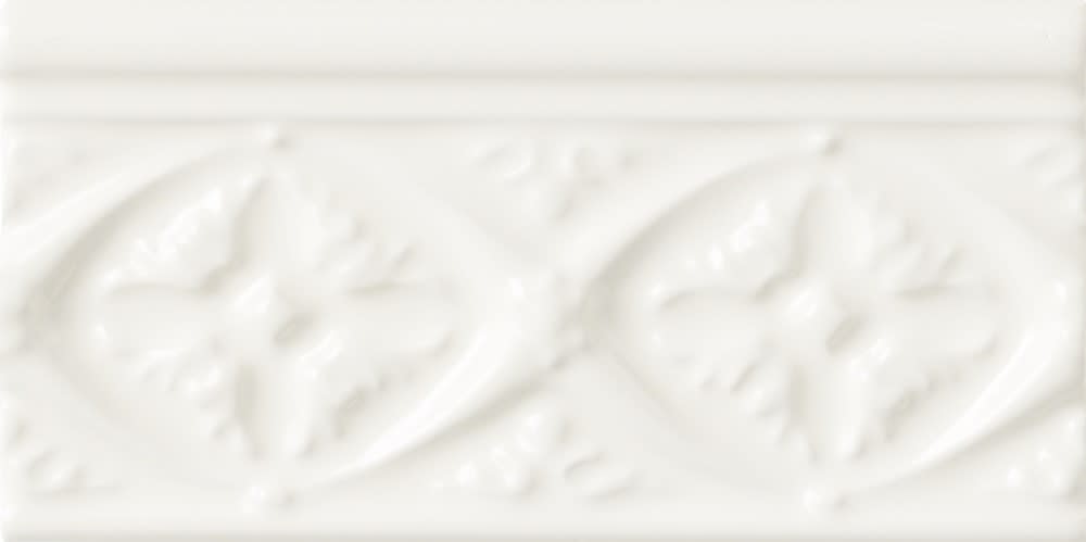 Strip Neri Relieve Bizantino Biscuit 7,5x15cm Glanzend