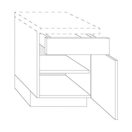Onderkast Eco P02 FSC Mix 70% B60-720 Rechts Prijsgroep 2 - OM60-DL