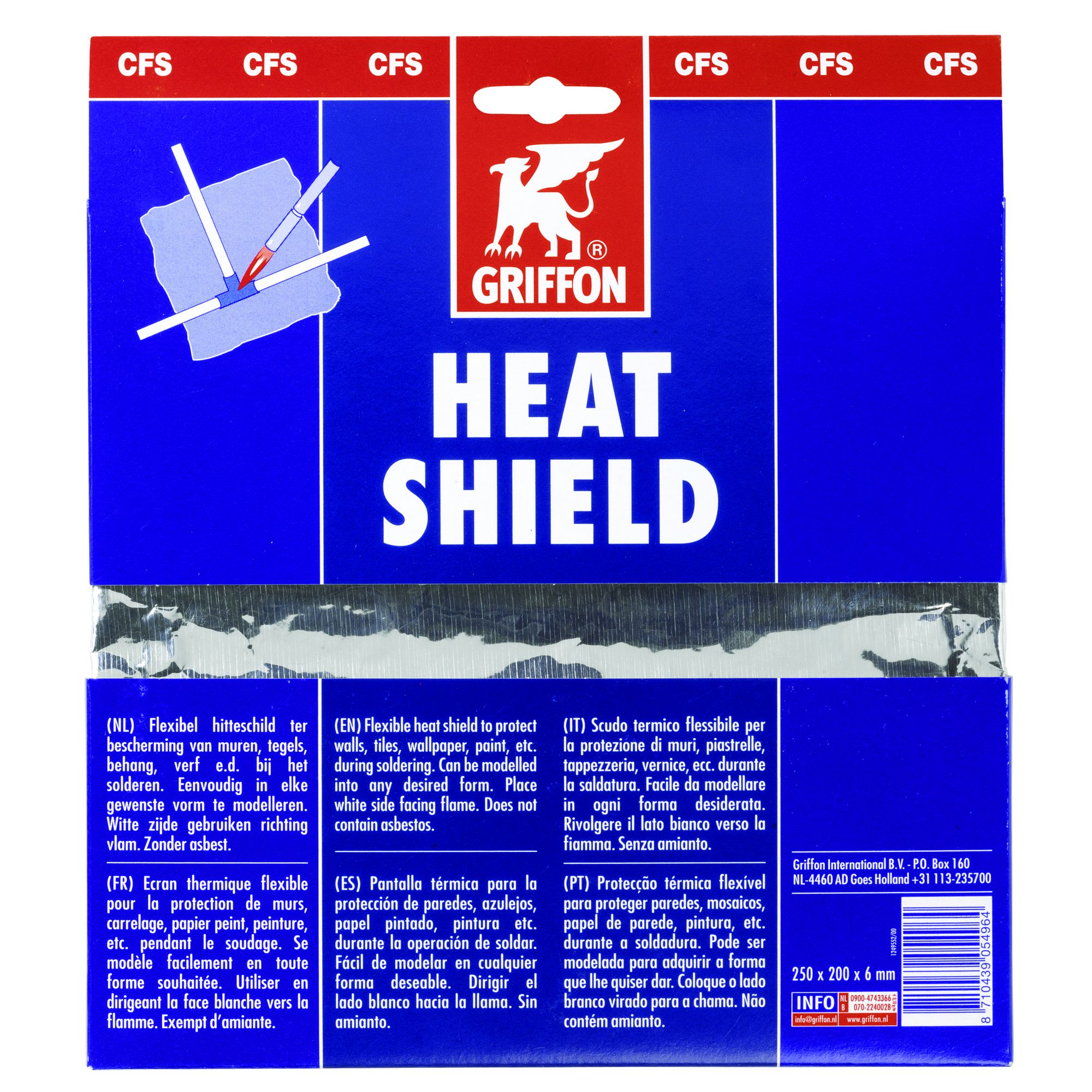 Griffon Hittesschild 25x19cm