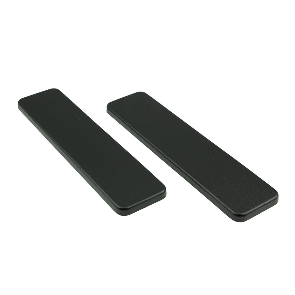 AMI Kortschild 185/44 Recht Blind Zonder Krukgat 185x44mm Aluminium Zwart