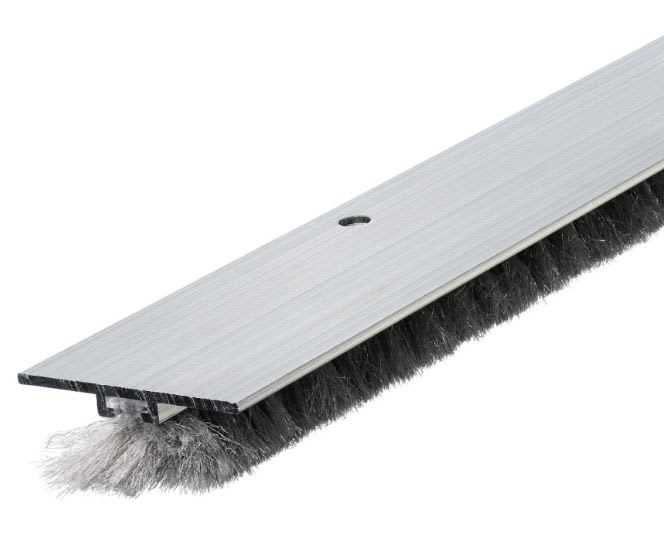 Ellen Dorpelstrip DBS 100cm Aluminium Onzichtbaar Met Zachte Borstel